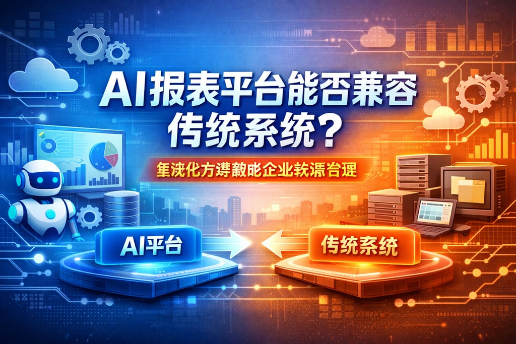 AI报表平台能否兼容传统系统？集成化方案赋能企业数据治理