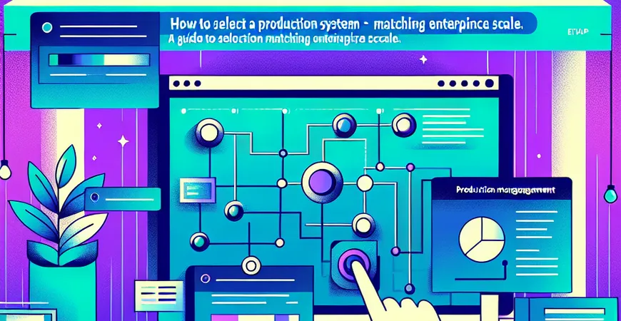 生产管理系统怎么选？结合企业规模的选型指南