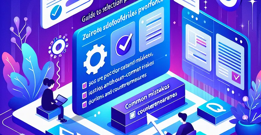 零代码平台选型避坑指南：常见误区与应对策略