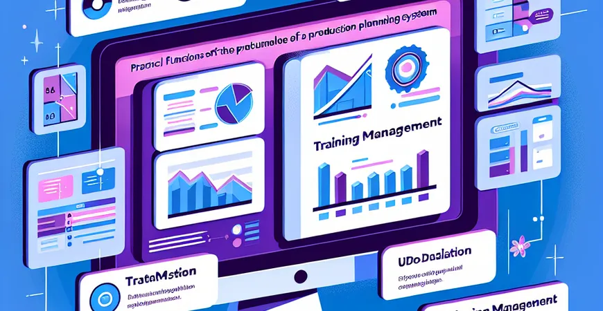 生产计划系统的培训管理模块有哪些实用功能？