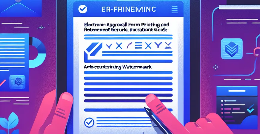 电子审批单打印留存指南：水印防伪说明
