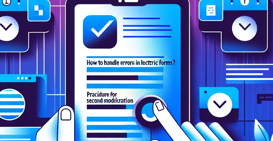 电子表单填错怎么处理？二次修改申请流程