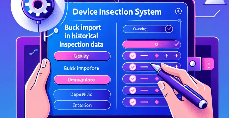 设备点检系统的使用技巧：批量导入历史点检数据的快捷方法
