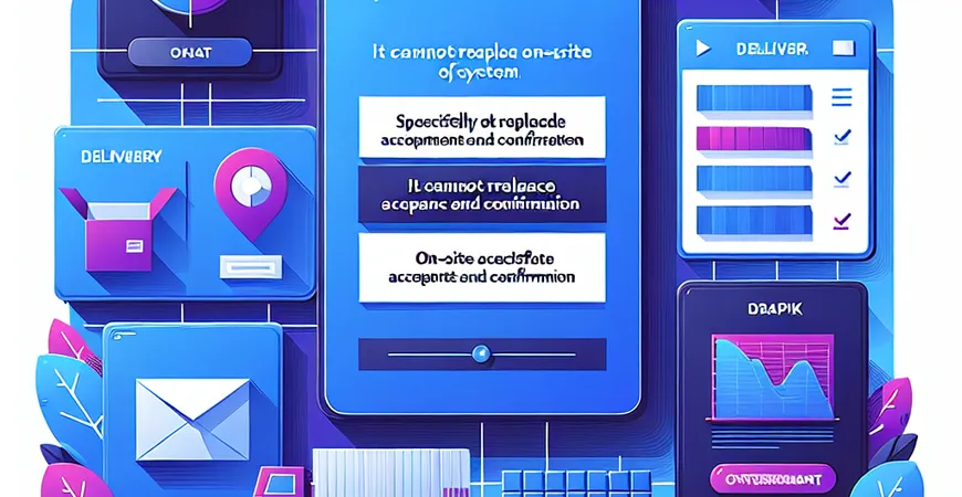 交付物管理系统功能边界：不能替代现场验收与确认