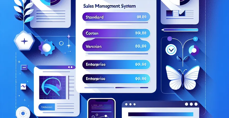 销售管理系统费用一览：标准版/企业版价格对比