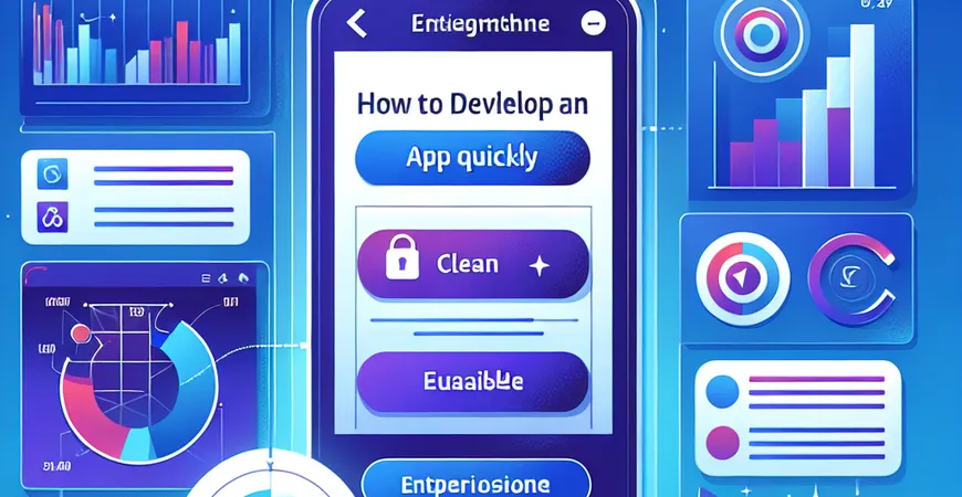 如何快速开发一款应用