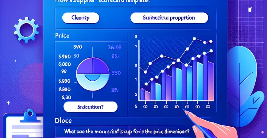 供应商打分表模板：价格维度占比多少更科学？