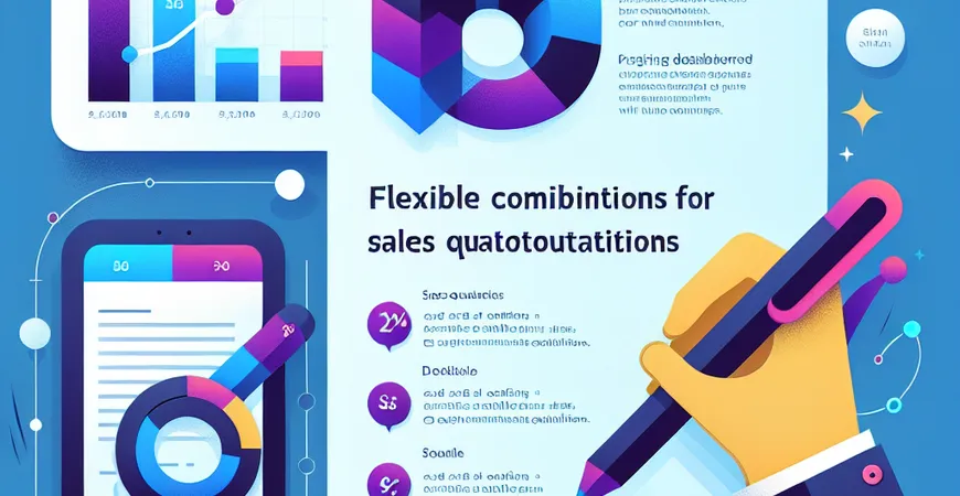 求一款能对销售报价进行灵活组合的工具？