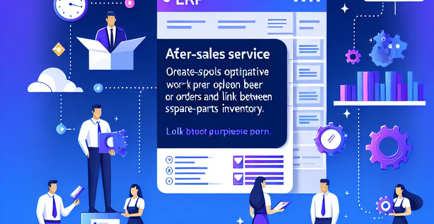 ERP如何优化售后服务？工单与备件库存联动！