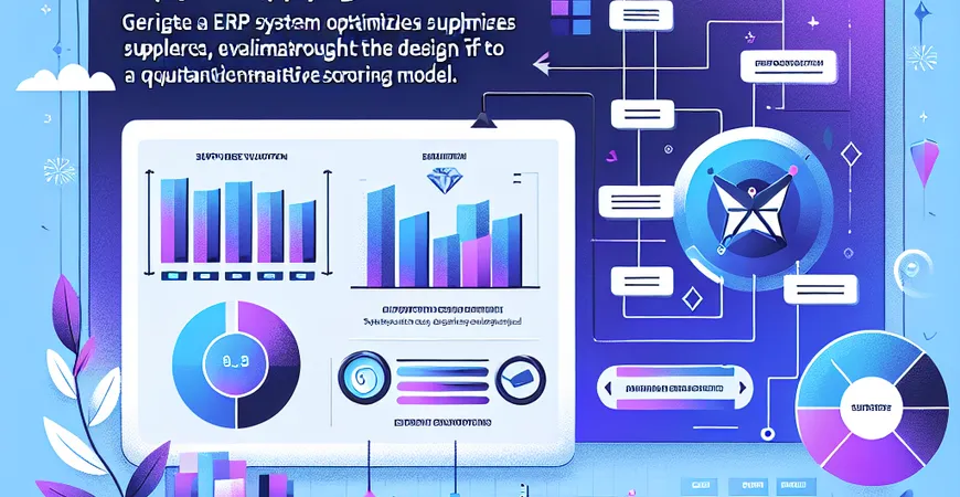 ERP系统如何优化供应商评估？量化评分模型设计
