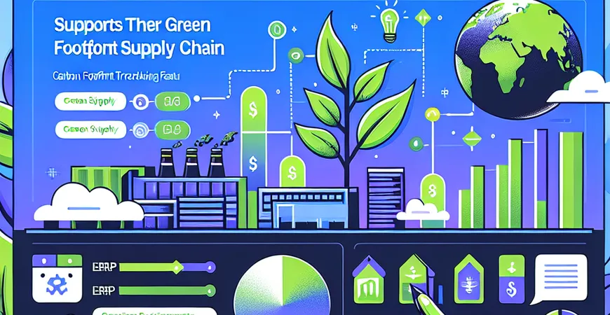ERP系统如何支持绿色供应链？碳足迹追踪功能