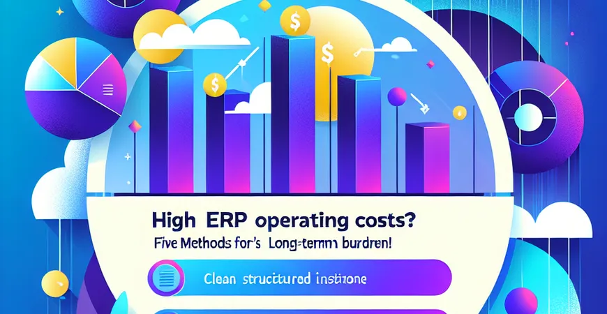ERP运维成本高？5个方法降低长期使用负担！