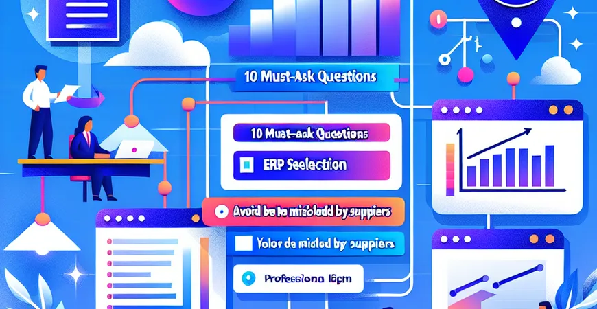 ERP选型必问的10个问题，避免被供应商“忽悠”