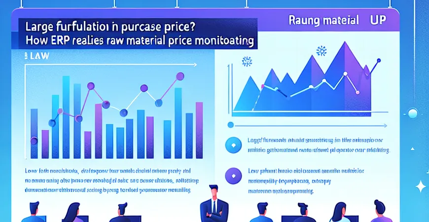 采购价格波动大？ERP如何实现原材料价格监控