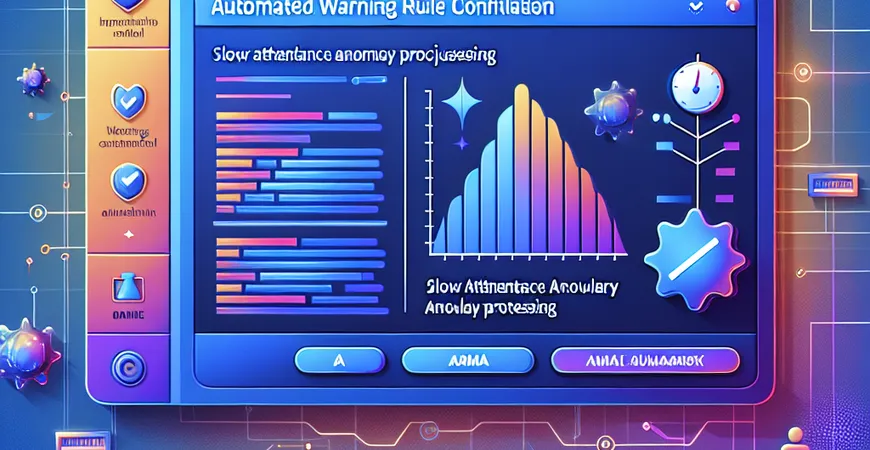 考勤异常处理慢？自动预警规则配置