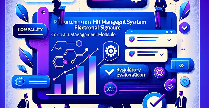 人事管理系统选购：合同管理模块的电子签适配性与合规性测评