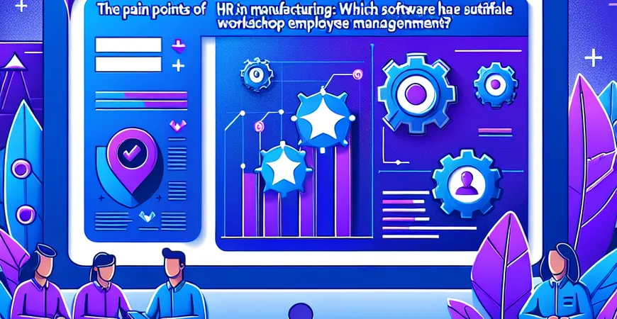 制造业HR痛点：车间员工管理用什么软件最合适？