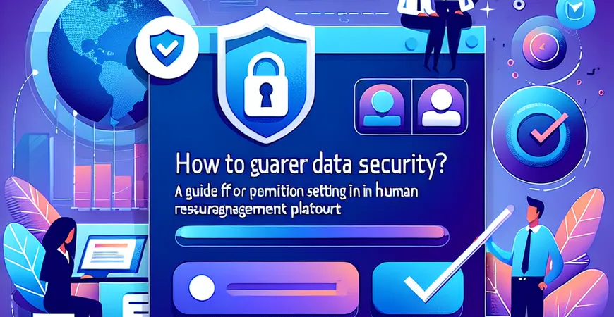 数据安全怎么保障？人力资源管理平台权限设置指南