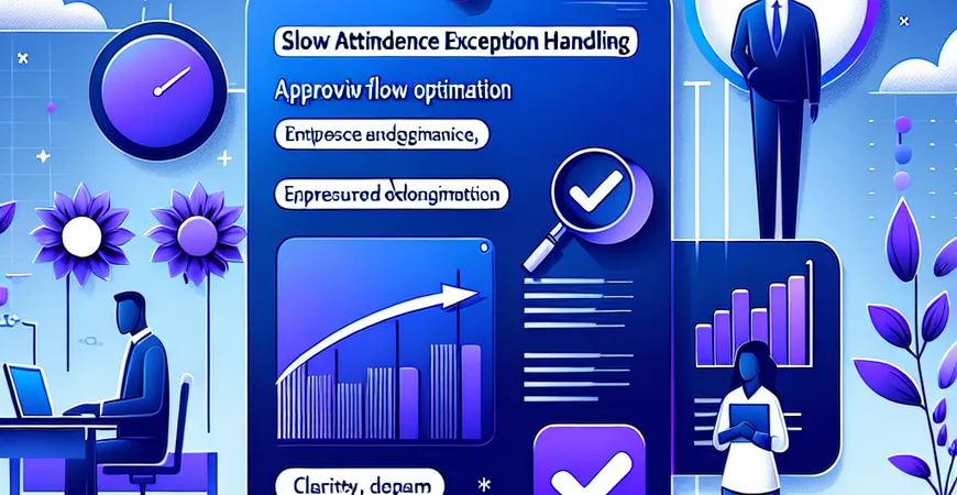 考勤异常处理慢？审批流优化方案