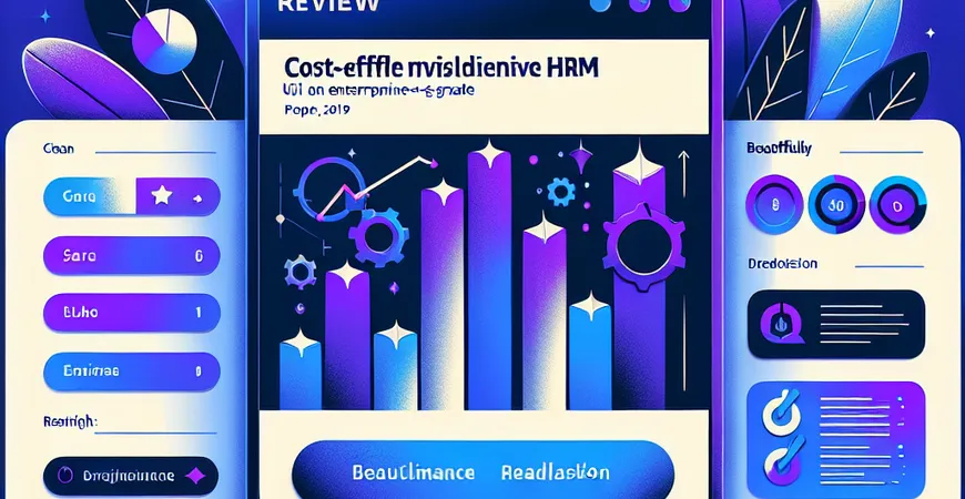 高性价比HRM工具盘点：功能不缩水，价格更亲民