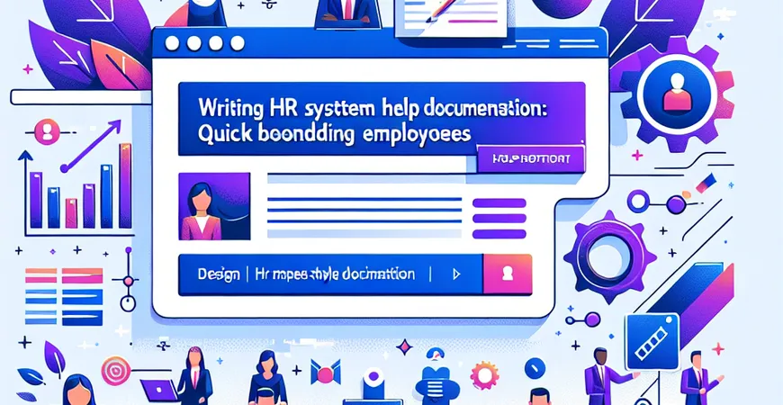 HR系统帮助文档编写：让新员工快速上手
