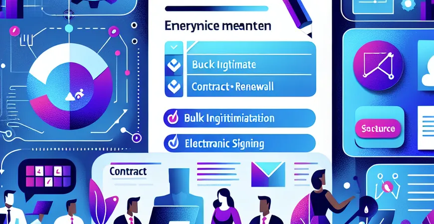 员工管理工具如何优化合同续签流程？批量发起与电子签署