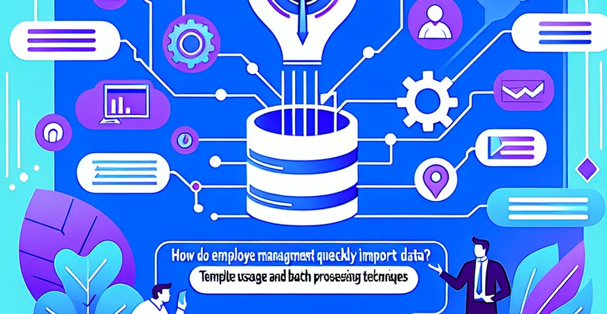 员工管理工具如何快速导入数据？模板使用与批量处理技巧