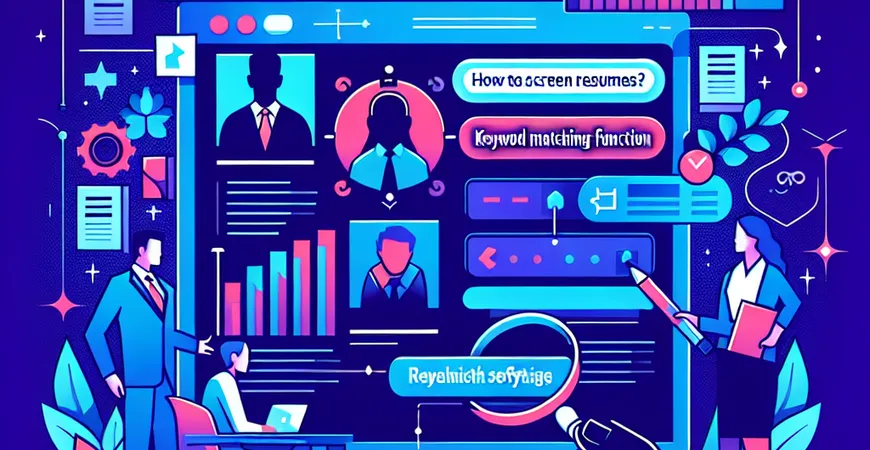 招聘简历怎么筛？人事管理软件关键词匹配功能