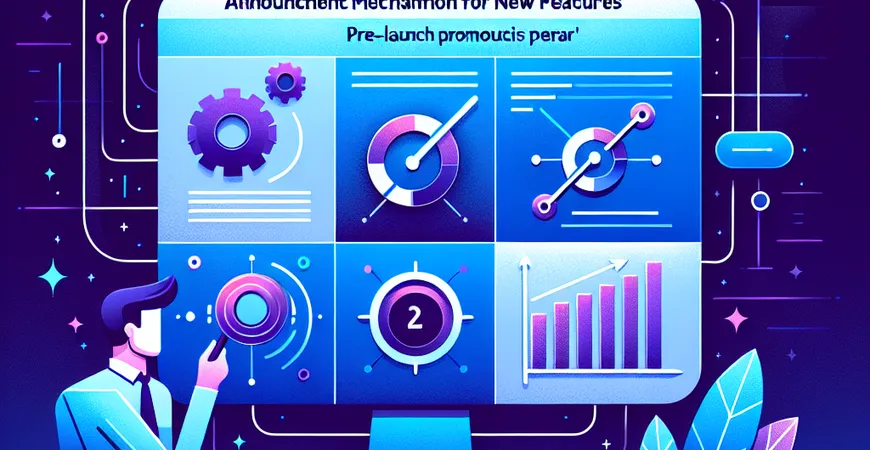 新功能预告机制：更新前2周的预热宣传