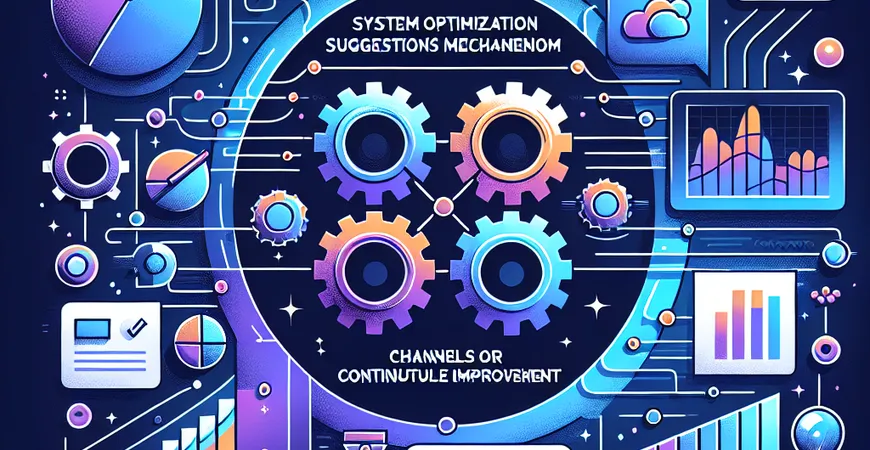 系统优化建议收集机制：持续改进的渠道