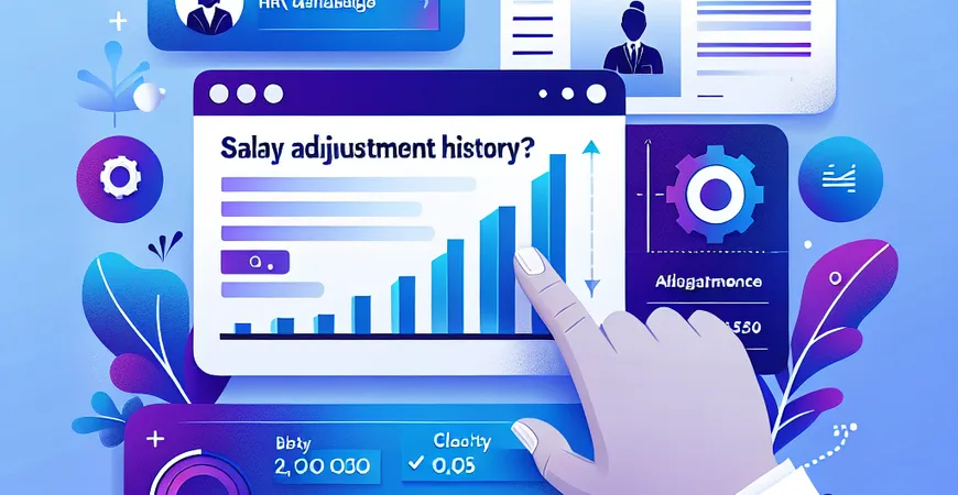 调薪历史怎么查？人事管理软件薪酬变更记录功能