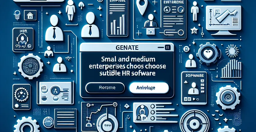 中小企业如何选择适合的HR软件？选型指南来了