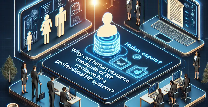 为什么说ERP的人力资源模块无法替代专业HR系统？