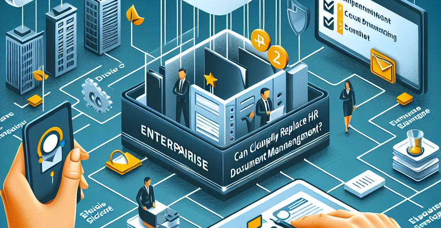 企业云盘能完全替代HR的文档管理模块吗？