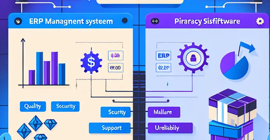 ERP管理系统正版授权与盗版区别，如何选择？