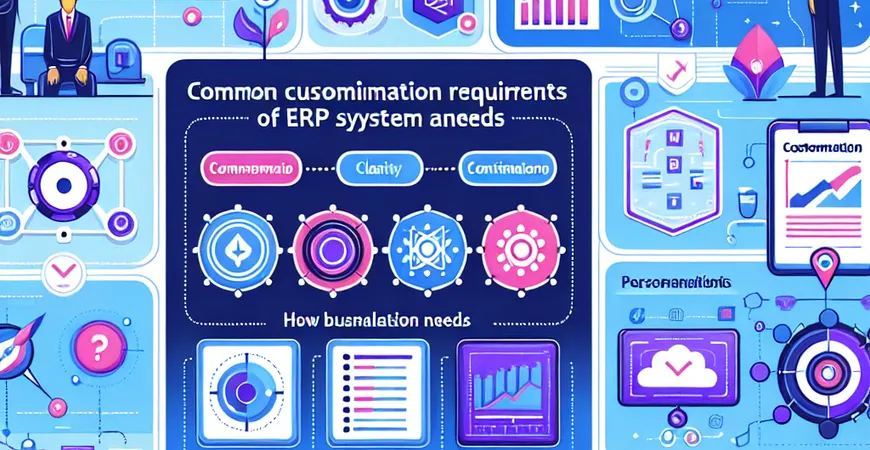 ERP系统常见定制需求，企业如何满足个性化？