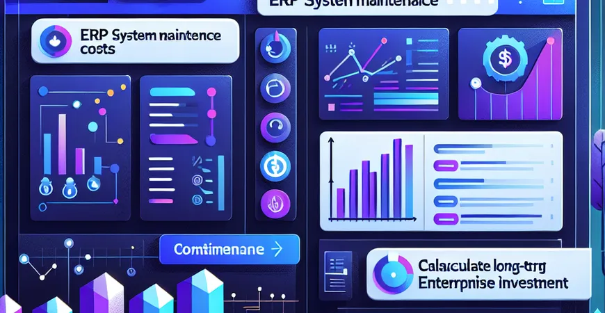 ERP系统维护成本，企业长期投入如何计算