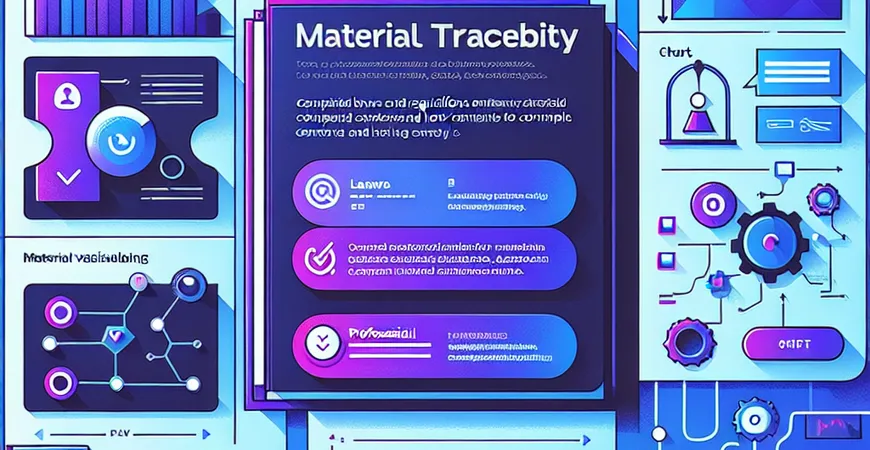 物料追溯的法律法规，企业如何合规？