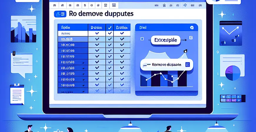 Excel中如何快速删除重复数据？