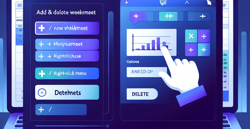 Excel中如何添加和删除工作表？