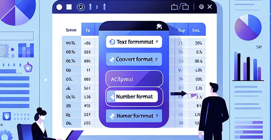 Excel中如何转换文本格式为数字格式？