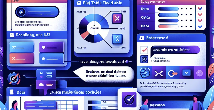Excel中数据透视表无法添加字段的解决对策