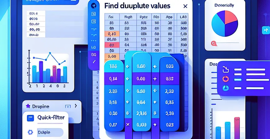 Excel表格中如何快速查找重复值