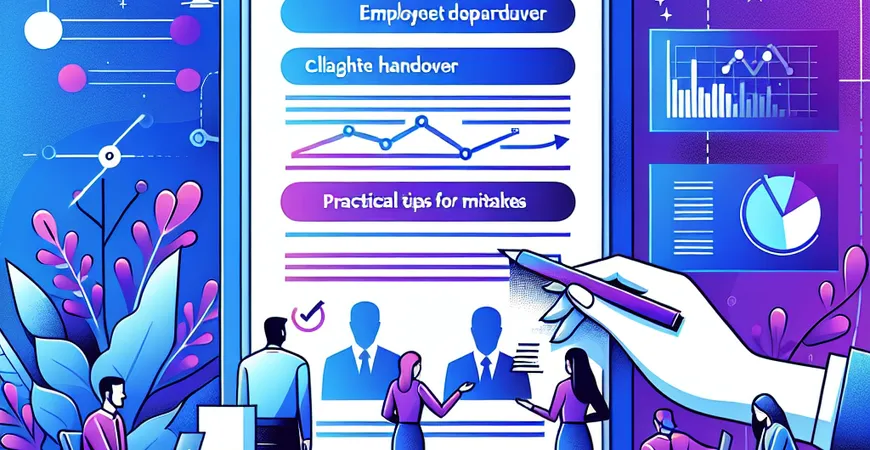 员工离职交接单填写指南，不踩坑的实用技巧