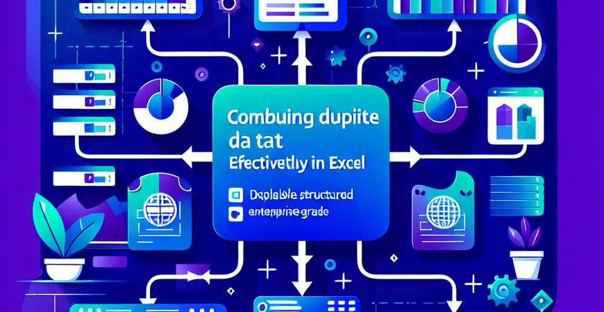 如何在Excel中有效地合并重复数据