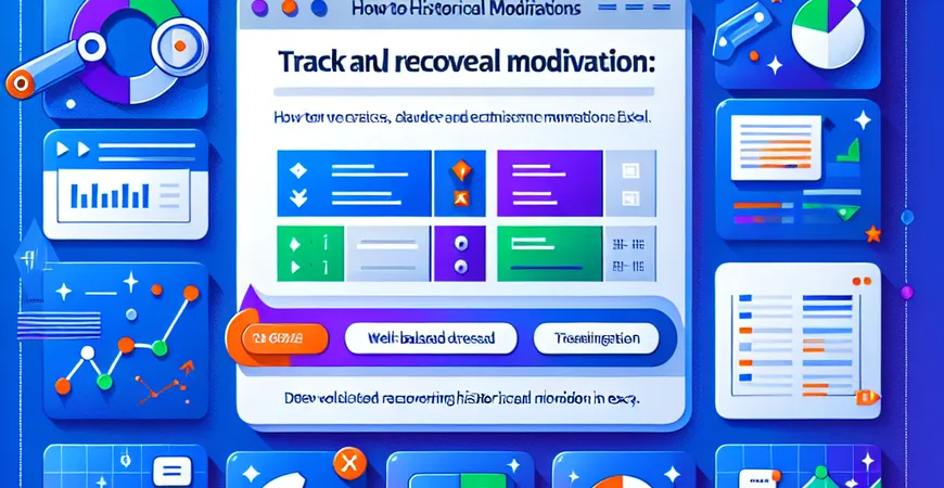 如何在Excel中跟踪和恢复历史修改记录