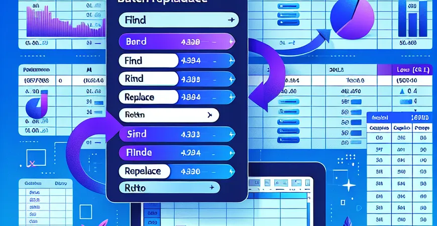 如何在Excel中进行批量数据替换操作