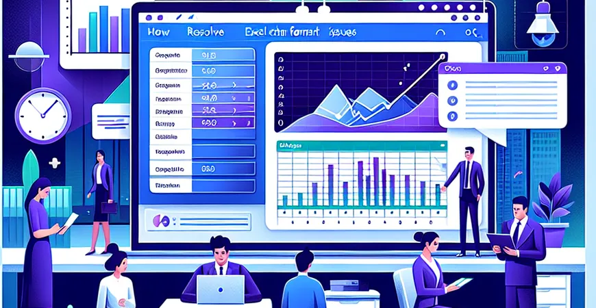 如何解决Excel中图表格式错乱的问题？