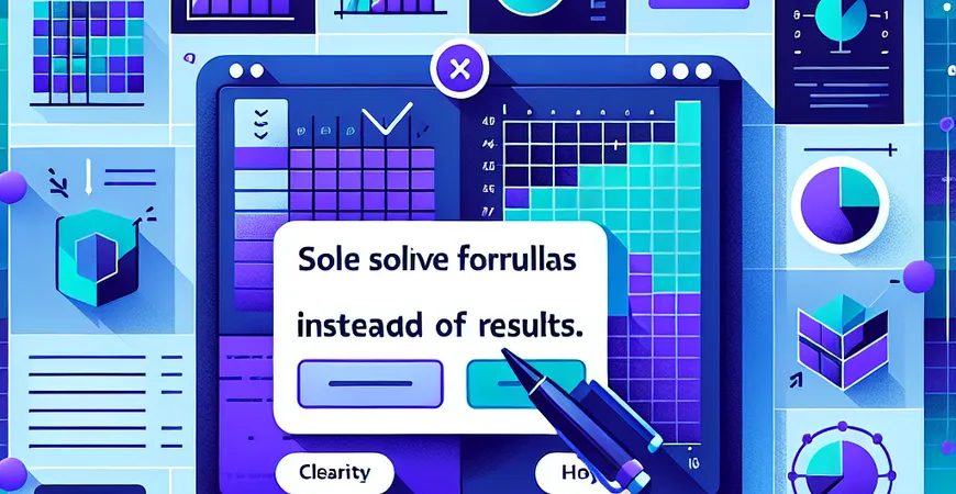解决Excel中公式显示而非结果的技巧