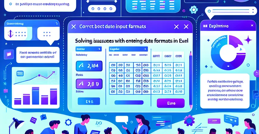 解决Excel中无法输入日期格式的问题